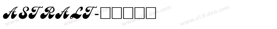 ASTRALT字体转换
