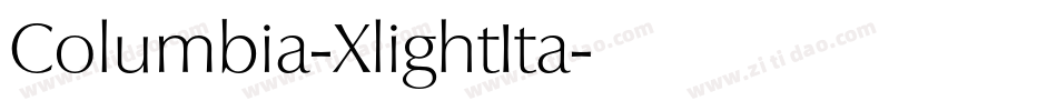 Columbia-XlightIta字体转换