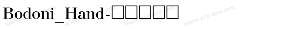 Bodoni_Hand字体转换