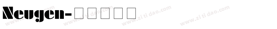 Neugen字体转换