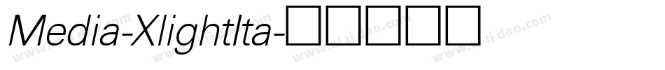 Media-XlightIta字体转换