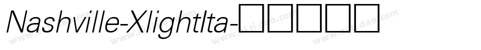 Nashville-XlightIta字体转换