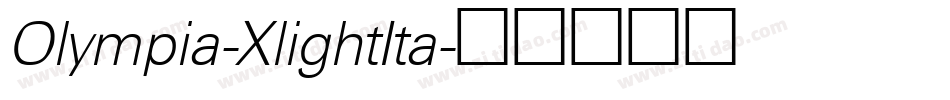 Olympia-XlightIta字体转换