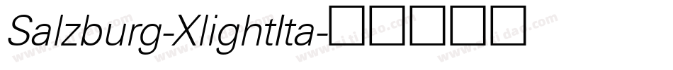 Salzburg-XlightIta字体转换