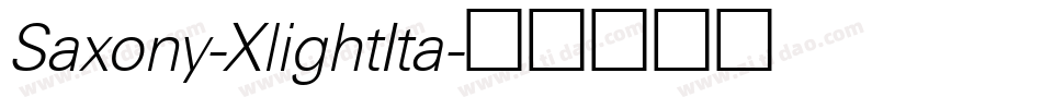 Saxony-XlightIta字体转换
