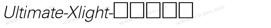 Ultimate-Xlight字体转换