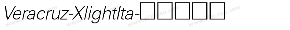 Veracruz-XlightIta字体转换
