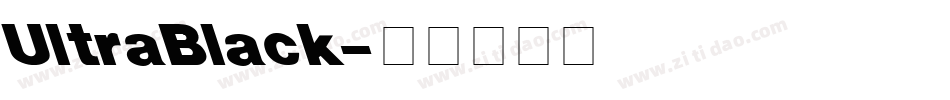 UltraBlack字体转换
