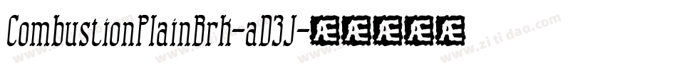 CombustionPlainBrk-aD3J字体转换