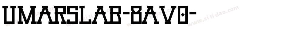 UmarSlab-8Av0字体转换