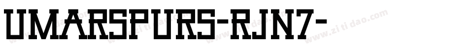UmarSpurs-rJn7字体转换