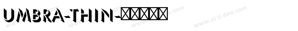 Umbra-Thin字体转换