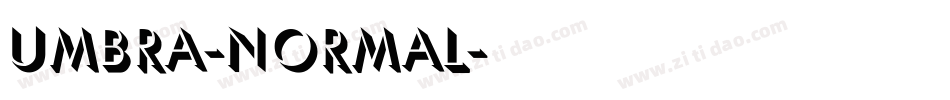 Umbra-Normal字体转换