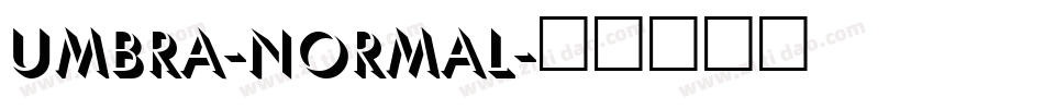 Umbra-Normal字体转换