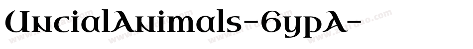 UncialAnimals-6ypA字体转换