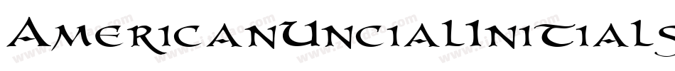 AmericanUncialInitials字体转换