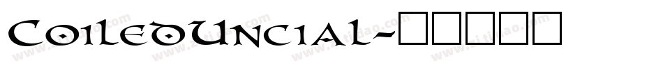 CoiledUncial字体转换