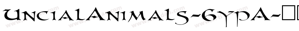 UncialAnimals-6ypA字体转换