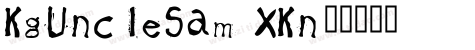 KgUncleSam-9XKn字体转换