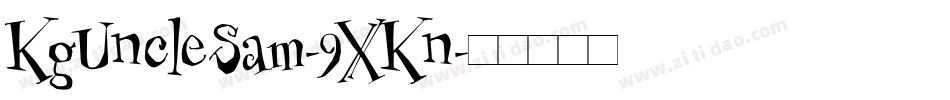 KgUncleSam-9XKn字体转换