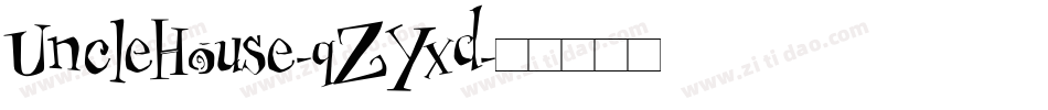 UncleHouse-qZYxd字体转换
