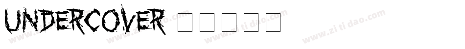 UNDERCOVER字体转换