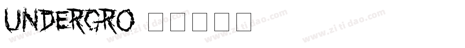 UNDERGRO字体转换