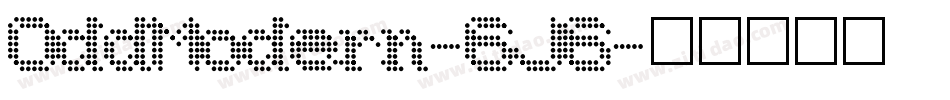 OddModern-6J6字体转换