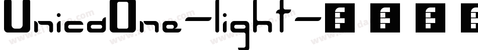 UnicaOne-light字体转换