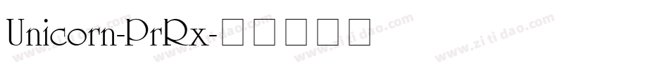 Unicorn-PrRx字体转换