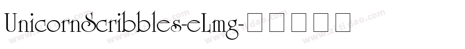 UnicornScribbles-eLmg字体转换