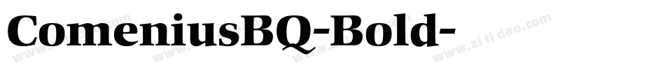 ComeniusBQ-Bold字体转换