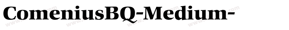 ComeniusBQ-Medium字体转换