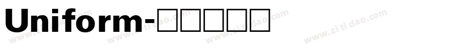 Uniform字体转换