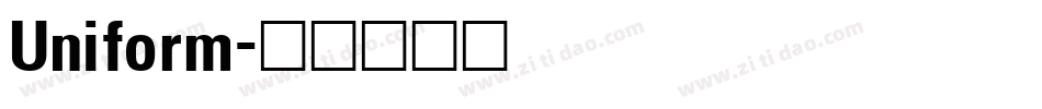 Uniform字体转换