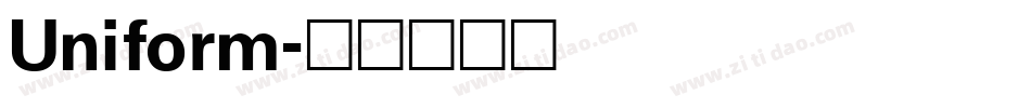 Uniform字体转换
