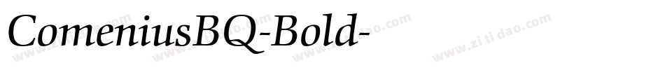 ComeniusBQ-Bold字体转换