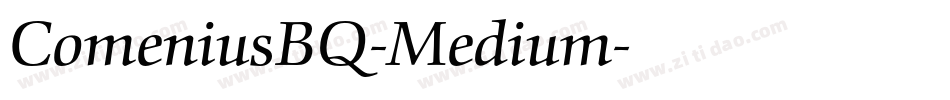 ComeniusBQ-Medium字体转换