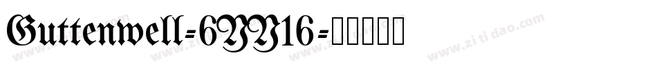 Guttenwell-6YY16字体转换