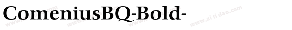 ComeniusBQ-Bold字体转换