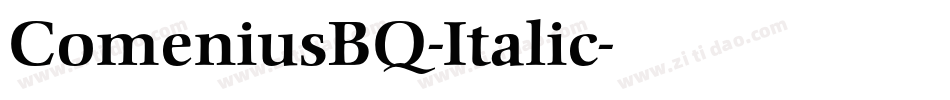 ComeniusBQ-Italic字体转换