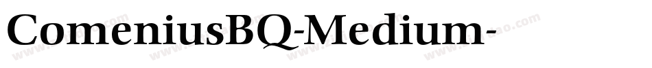 ComeniusBQ-Medium字体转换
