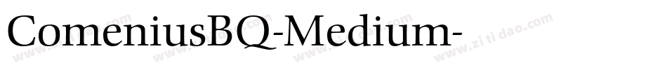 ComeniusBQ-Medium字体转换