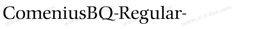 ComeniusBQ-Regular字体转换