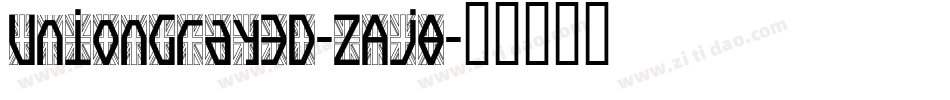 UnionGray3D-ZAj8字体转换