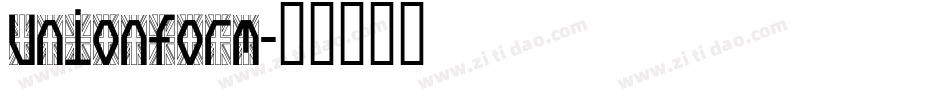 Unionform字体转换