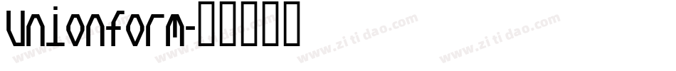 Unionform字体转换
