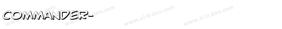 Commander字体转换