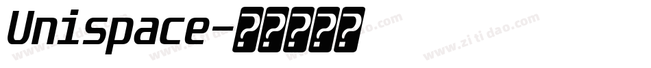 Unispace字体转换