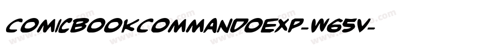 ComicBookCommandoExp-W65v字体转换